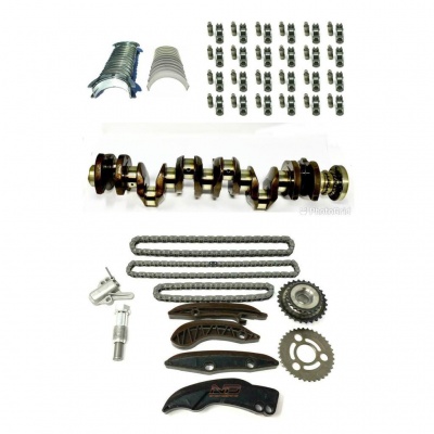Crankshaft, bearings set, rocker arms, hydraulic lifter, timing chain kit